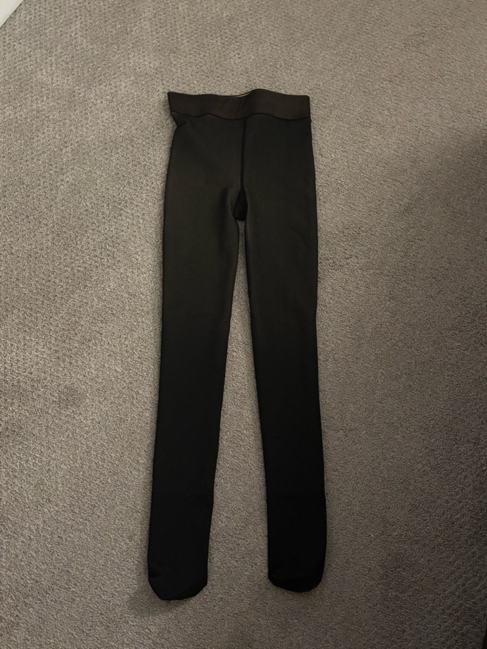 Thermal fleece Brown/Black Opaque Footed Tights